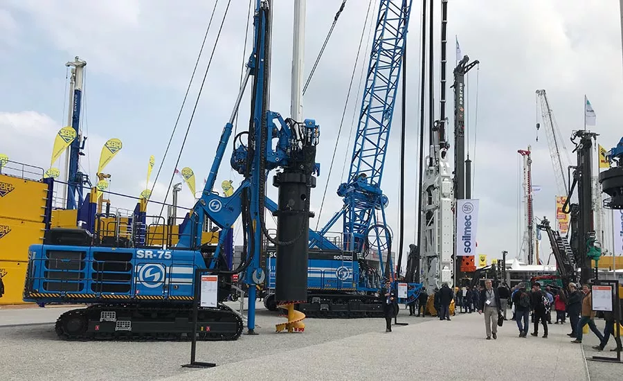 Soilmec SR-75 drilling rig on display at Bauma 2019