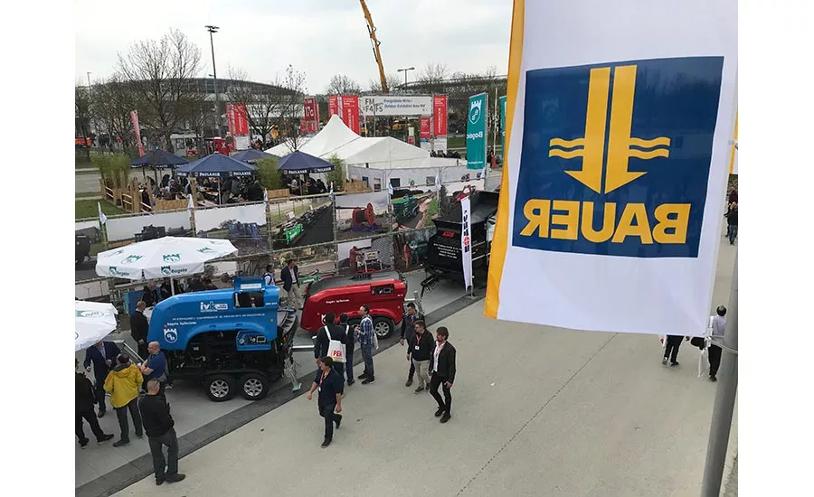 exterior view of the Bauma exhibit hall