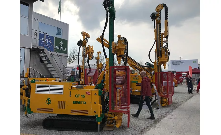 Beretta drilling rigs on display at Bauma 2019