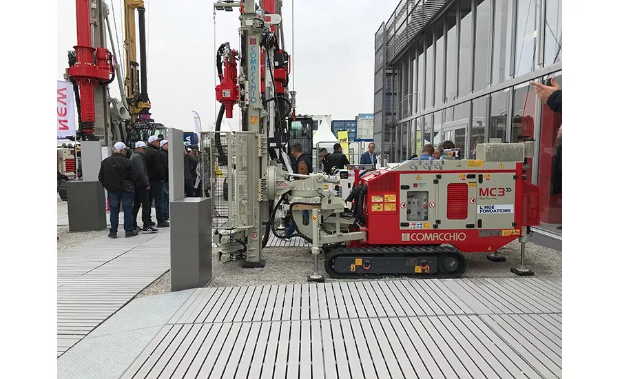 Comacchio's MC3D hydraulic rig on display at Bauma 2019