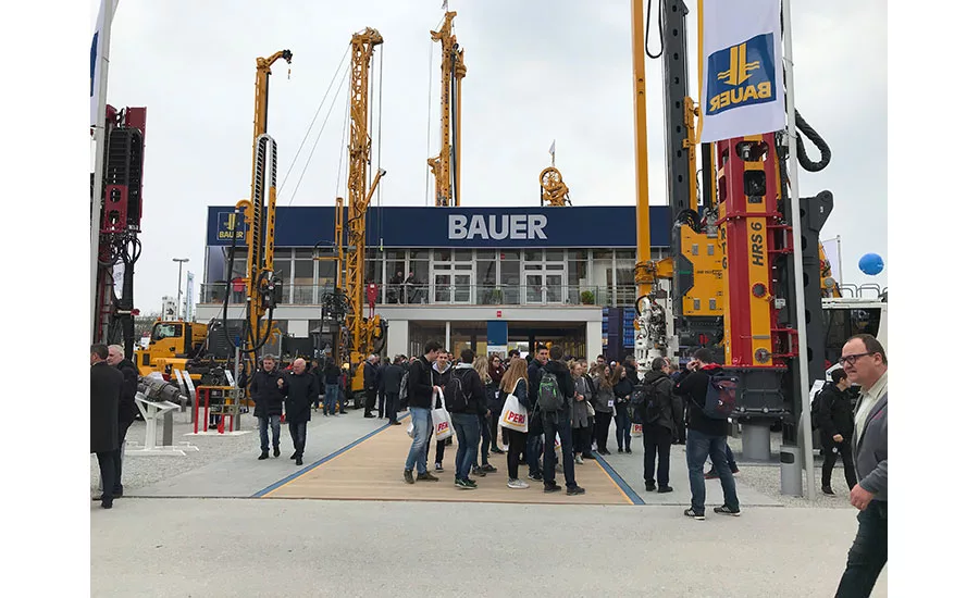 Bauer booth at Bauma 2019