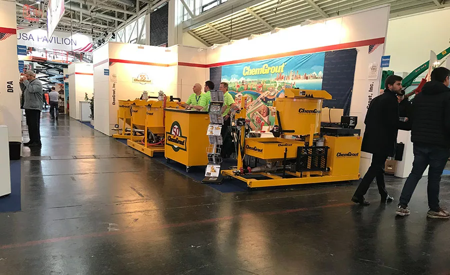 ChemGrout booth at Bauma 2019