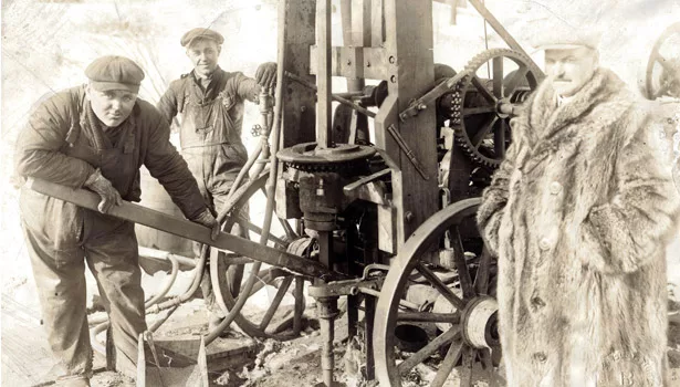 1920s Steam Powered Core Drill Rig