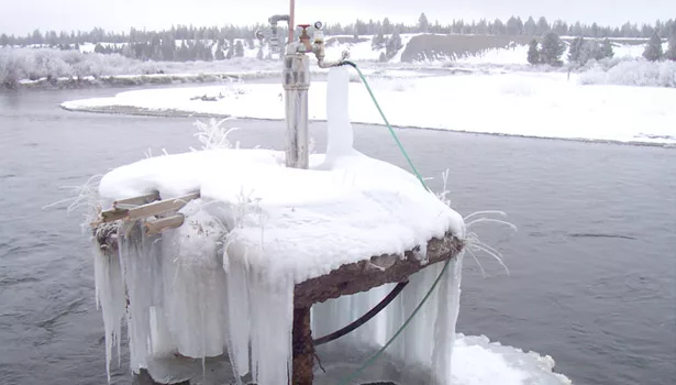 winter had taken over the site