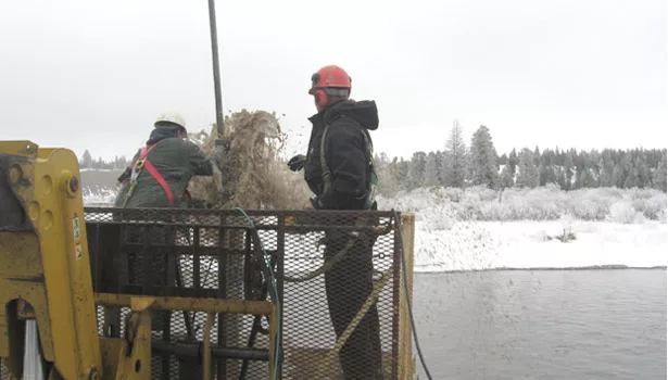 The artesian pressure at the surface was, according to the log, 5 psi