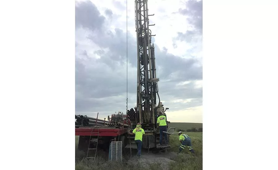 monitoring well site in Oklahoma