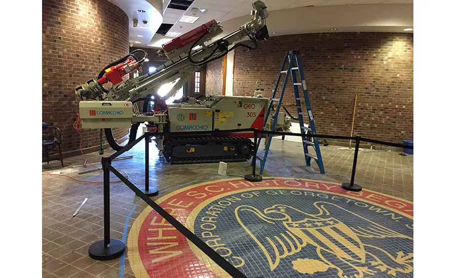 Comacchio GEO 305 inside Georgetown city hall