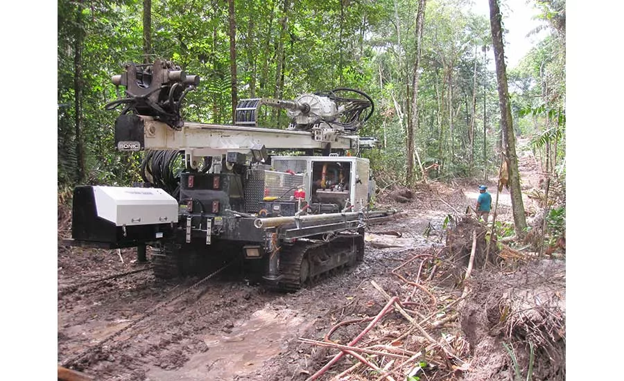 sonic rig in guyana jungle