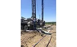 installing geothermal boreholes at the Whisper Valley net zero energy project in Austin, Texas