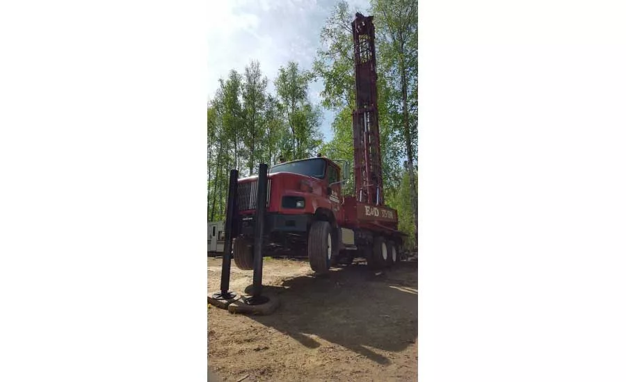 drilling a residential well outside Wasilla, Alaska