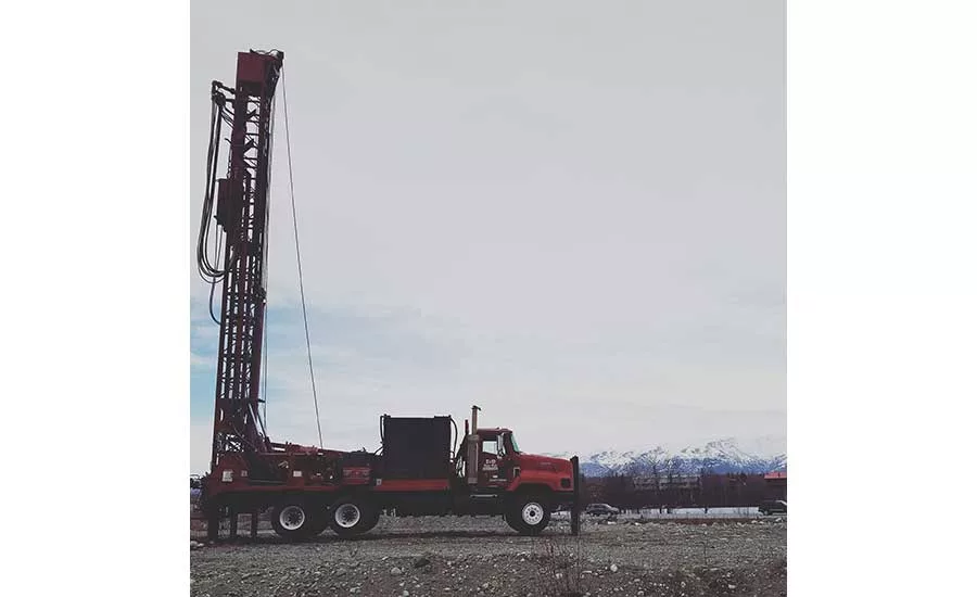 Drilling a well for the city of Wasilla, Alaska