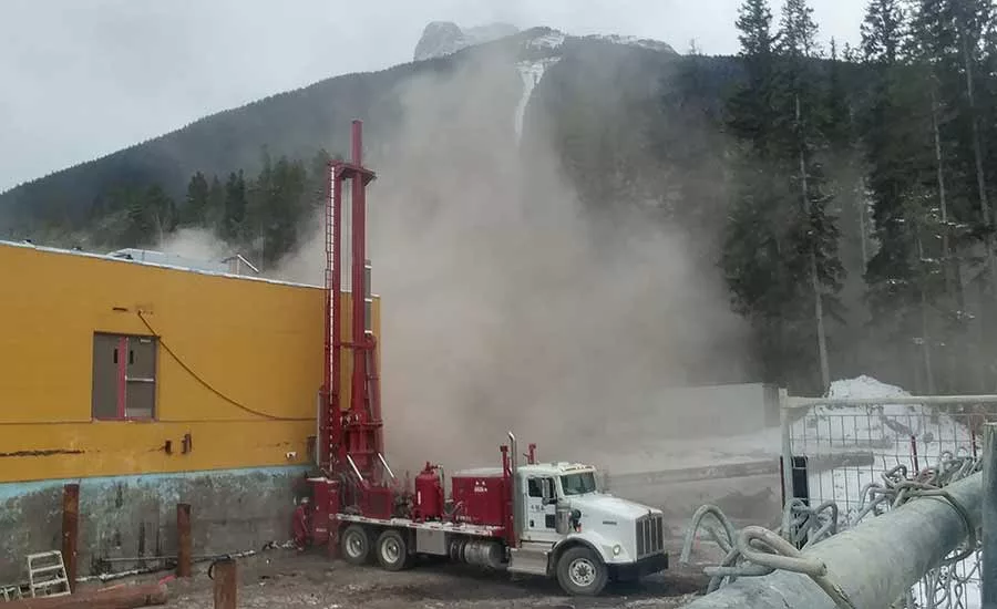pipe installation at Canadian school