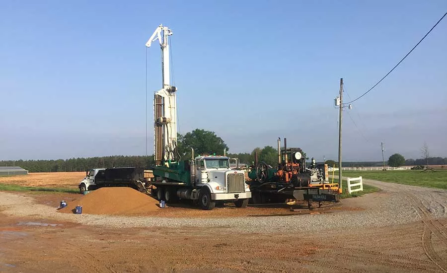 Weldon Drilling onsite in Aliceville Alabama