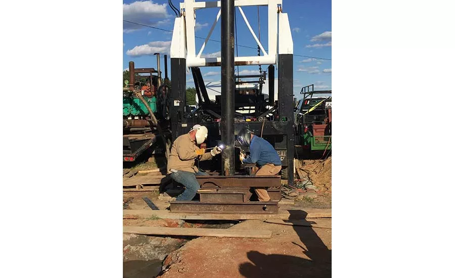 welding casing in Aliceville, Ala.