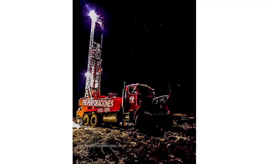 drilling a 26-inch, 600-foot hole