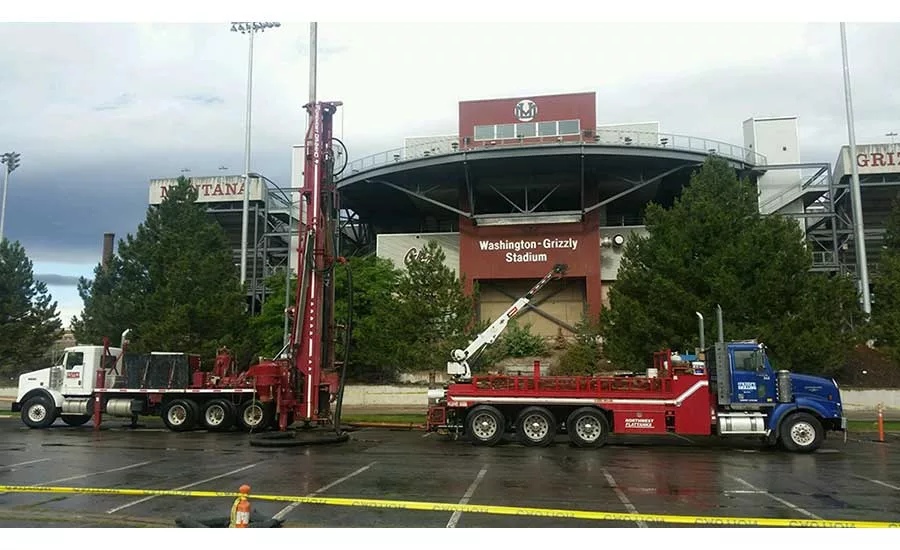 Foremost DR-24HD rig at Washington-Grizzly Stadium