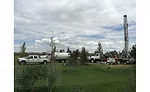 well-drilling jobsite outside Casper, Wyoming