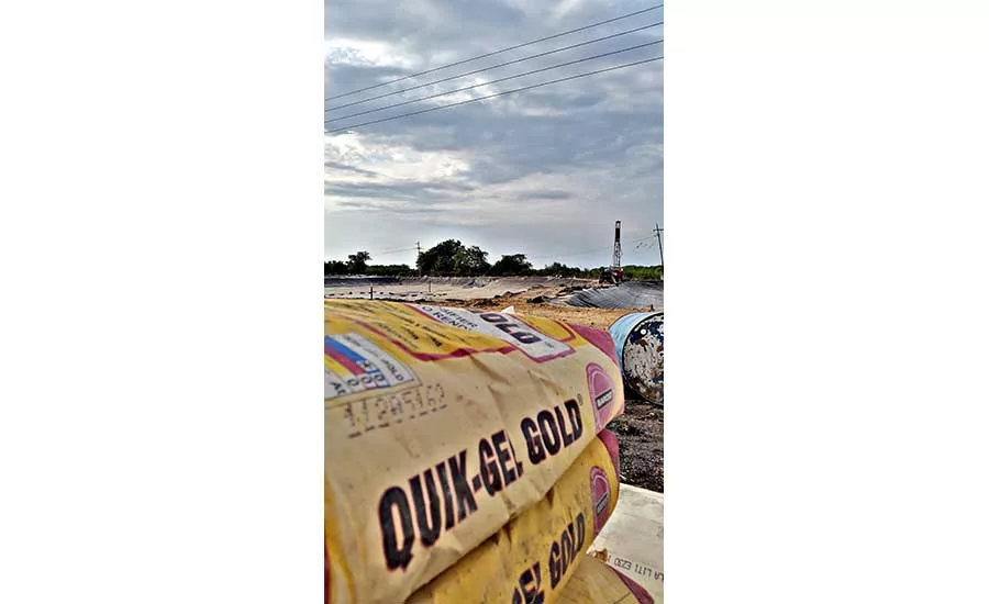 FYG Perforaciones installing well