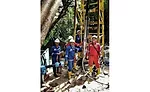drilling crew at Nihiwatu Resort