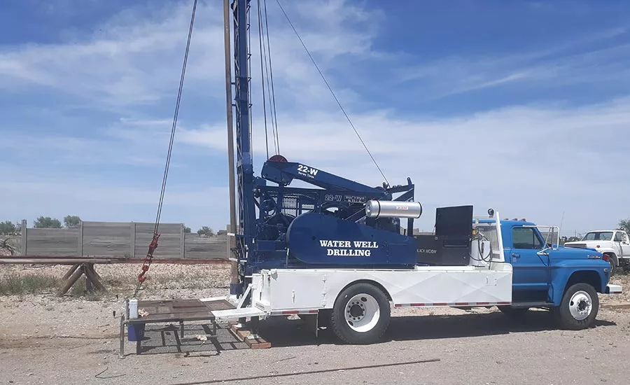 restored Bucyrus-Erie 22W cable tool rig