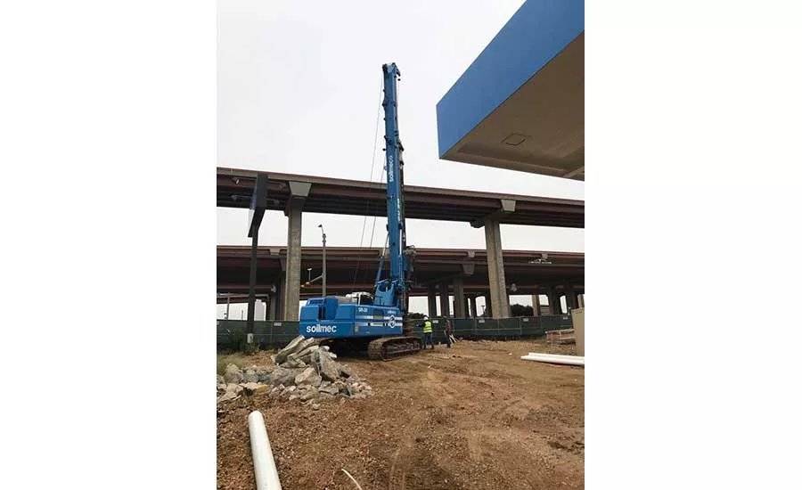 Drilling in Round Rock, TX for Wal-Mart gas station