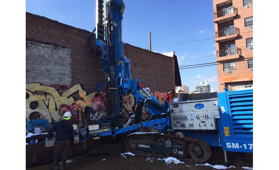 Soilmec SM-17 installing minipiles