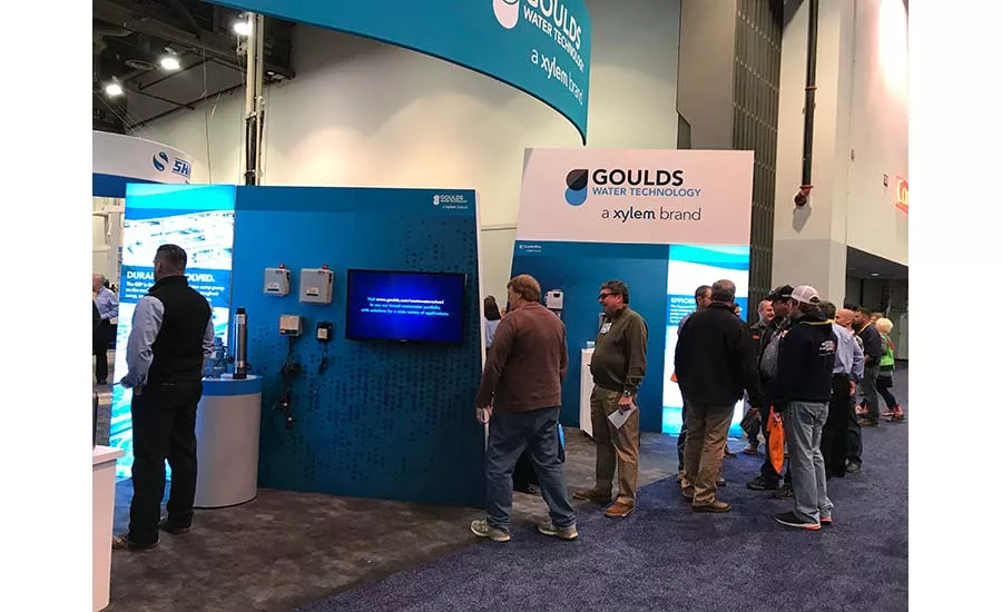 Goulds booth at 2018 Groundwater Week