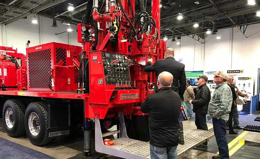 drilling rig at Versa-Drill exhibit