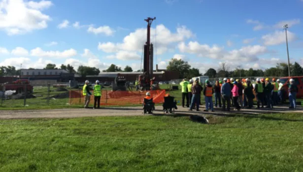 Drilling Demonstration geothermal sanitarians