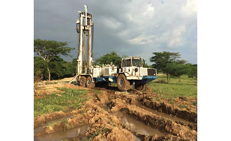 water well site in Honduras