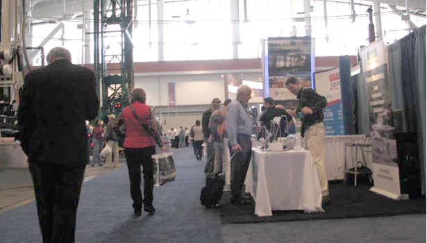 Attendees work their way through the Expo, which featured nearly 300 exhibitors.