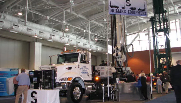 Simco had one of many large rigs at the Expo.