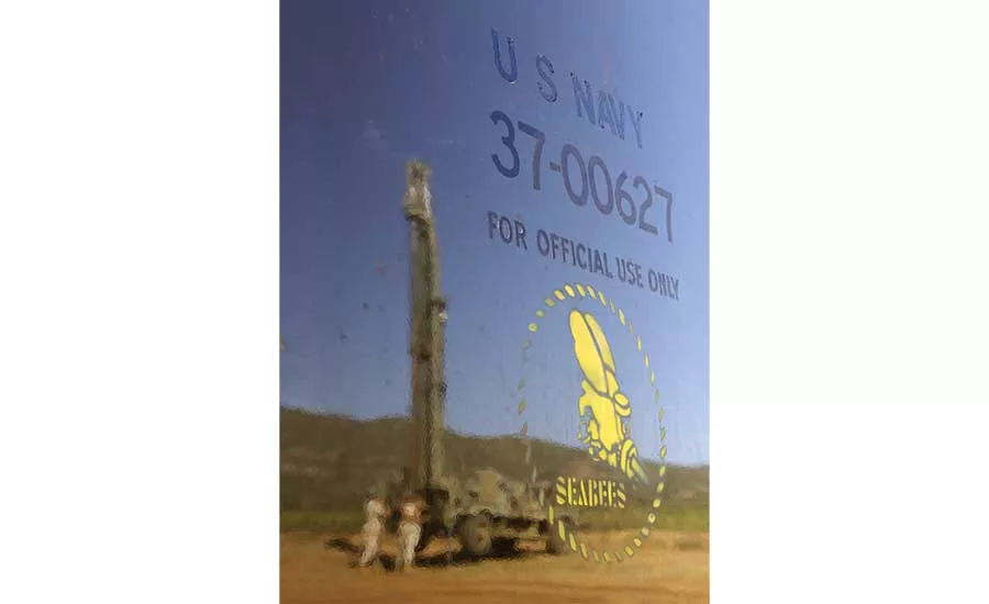 Seabee's drilling rig