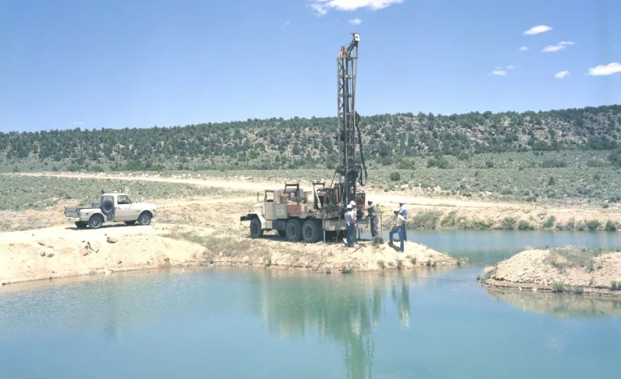 John Dickerson conducts water testing at the Nevada Test Site (NTS)