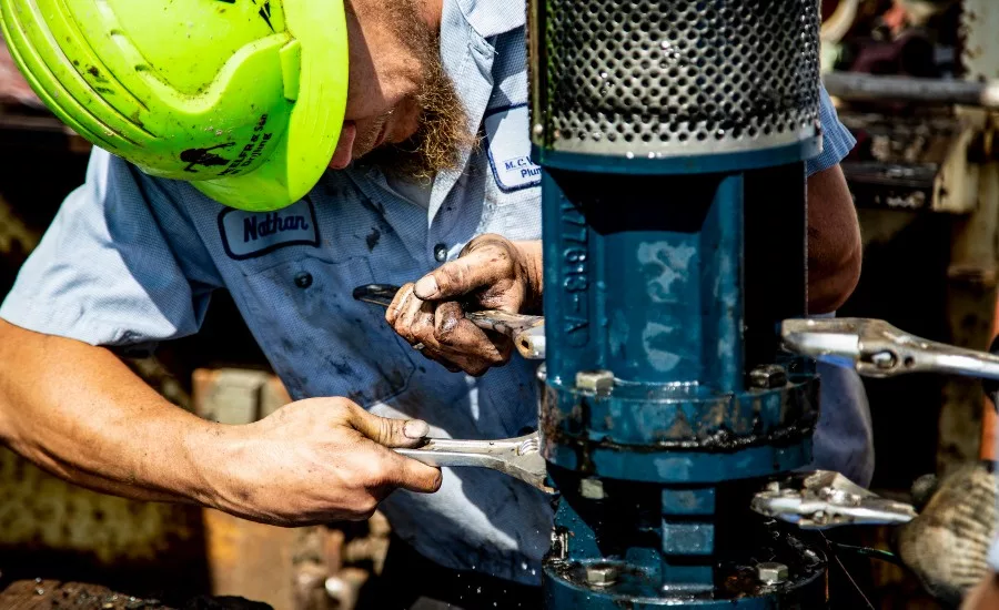 upgrading the water well at Franklin Electric’s headquarters