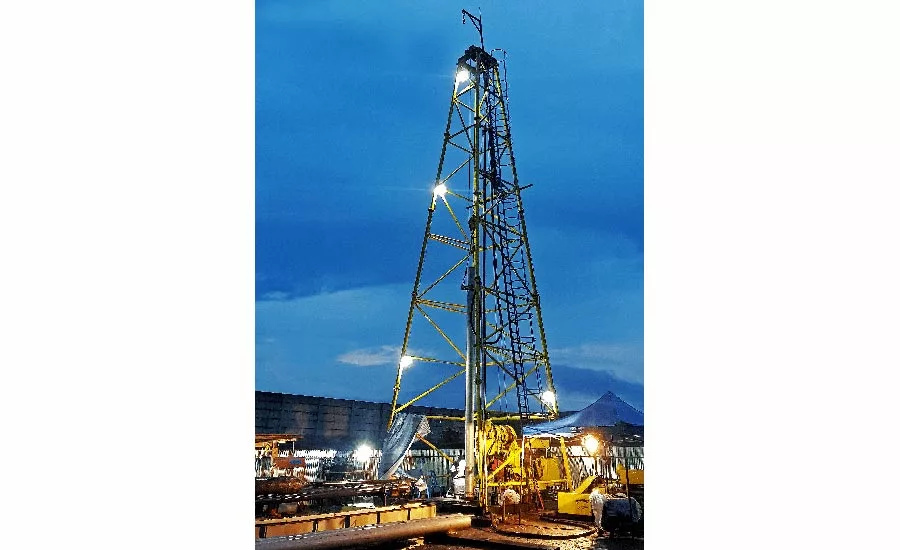 water well exploration project in East Java