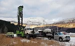 setting up for a new well in Whittier, Alaska