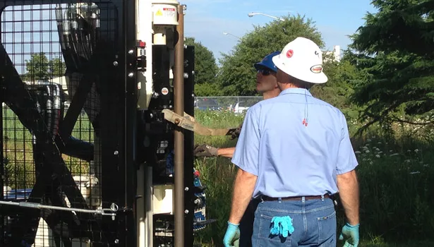 demos featured direct push of several different sizes of wells