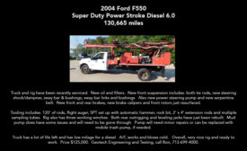 2004 FORD F-550 SUPER DUTY POWER STROKE DIESEL 6.0