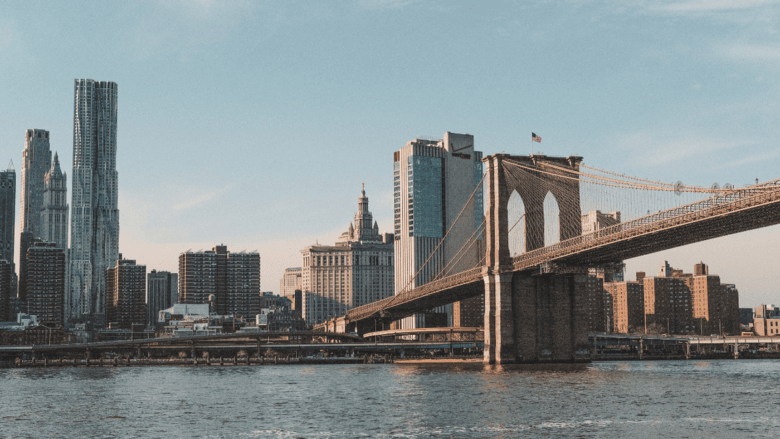I river running through New York