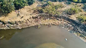 A polluted river