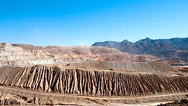 A copper mine in Arizona 