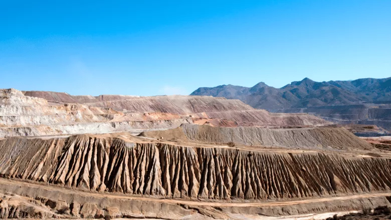 A copper mine in Arizona 