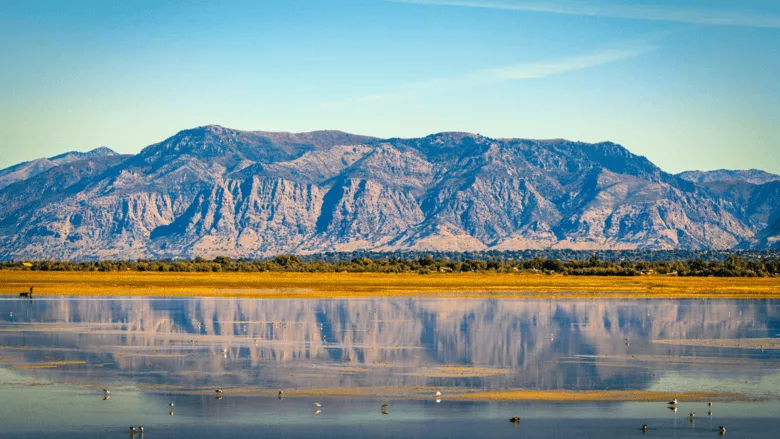 The Great Salt Lake in Utah