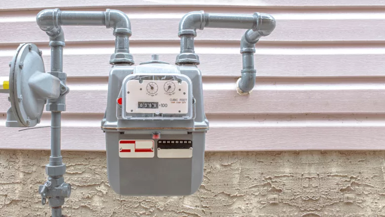 An image of a gas meter