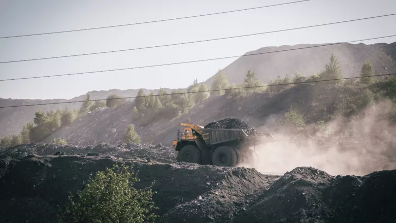 An image of a coal mining rig