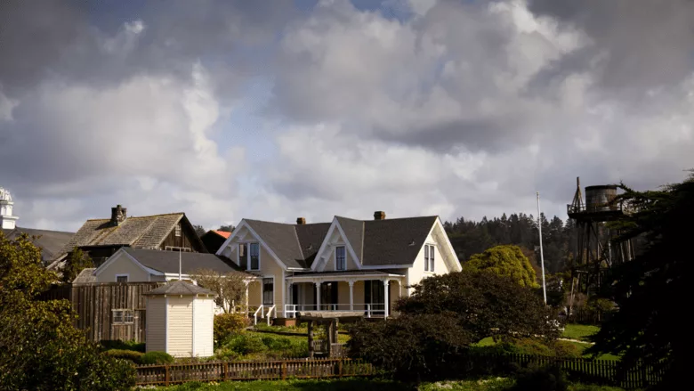 An image of the Northern California town