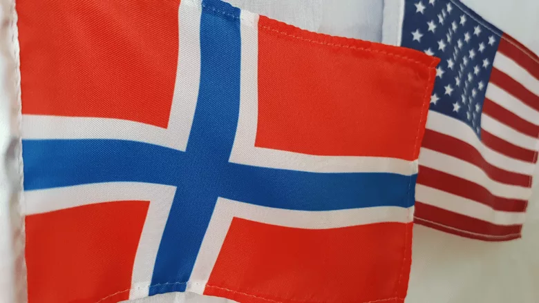 Norway and the US flag