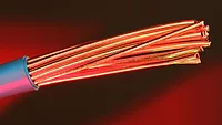 copper wire A closeup image of a copper wire