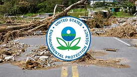 An image of debris in the road